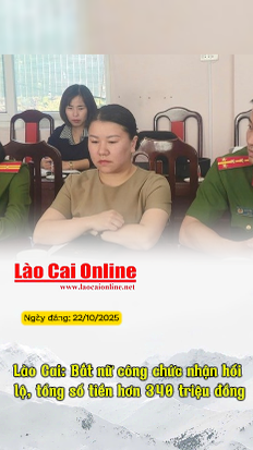 Lào Cai: Bắt nữ công chức nhận hối lộ, tổng số tiền hơn 340 triệu đồng 36 Annotation 2025 10 22 151259